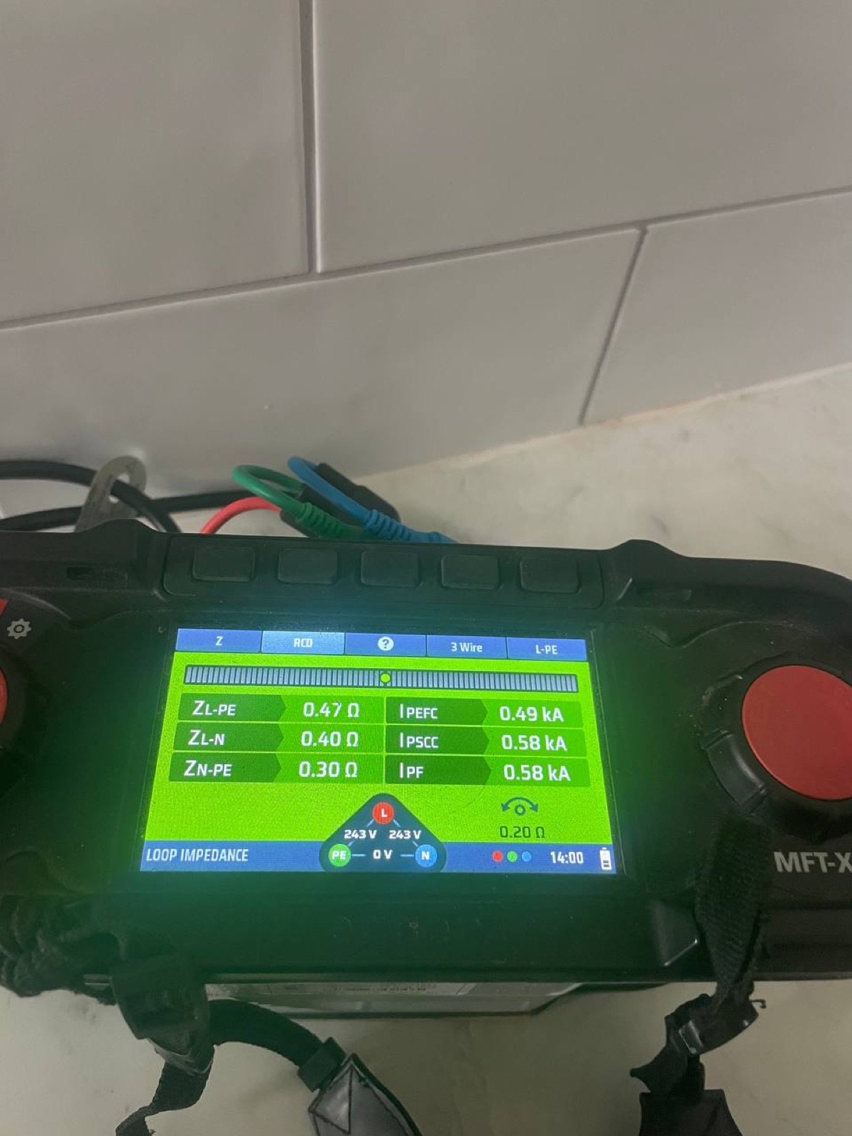Electrical testing with multifunction tester during EICR inspection